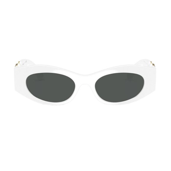 NWT VERSACE SUNGLASSES WOMEN OVAL WHITE EYEWEAR VERSACE - Picture 2 of 3